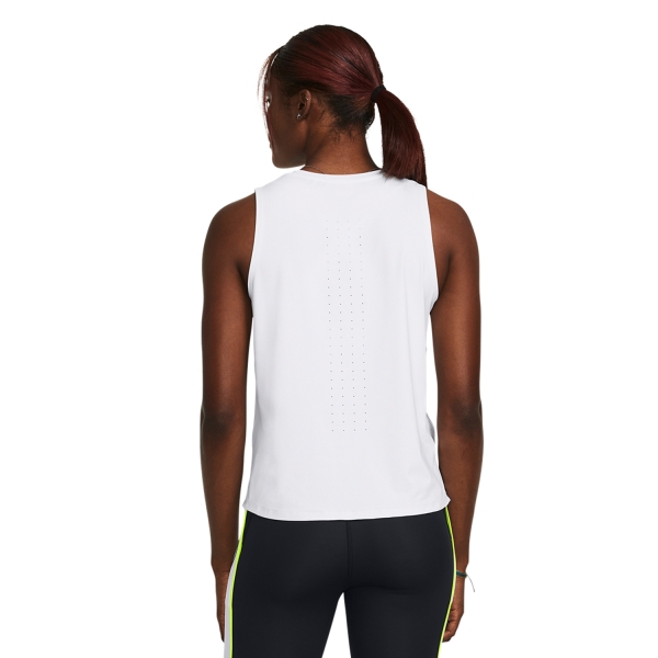 Under Armour Run Everywhere Laser Tank - White/Black