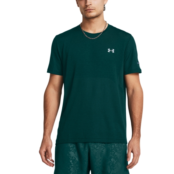 Men's Running T-Shirt Under Armour Seamless Stride TShirt  Hydro Teal/Reflective 13756920449