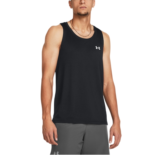 Under Armour Streaker Tank - Black/reflective
