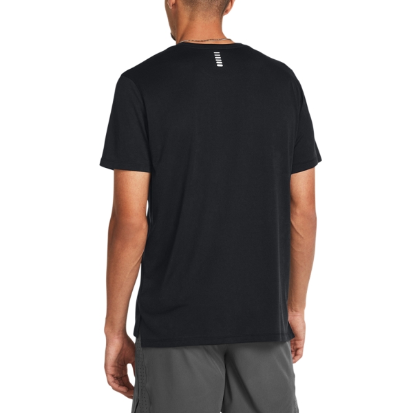 Under Armour Streaker Splatter T-Shirt - Black/Reflective