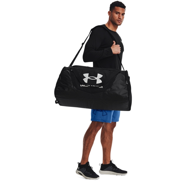 Under Armour Undeniable 5.0 Large Duffle - Black/Metallic Silver