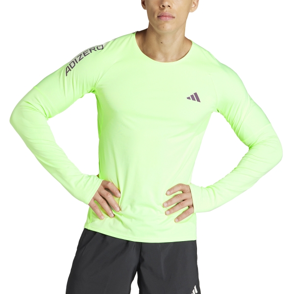Men's Running Shirt adidas adizero AEROREADY Shirt  Semi Green Spark/Aurora Black IN1142