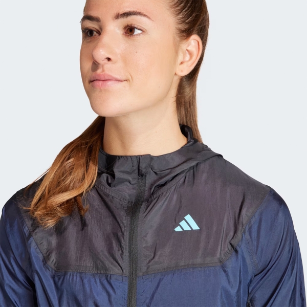 adidas adizero Chaqueta de Running Mujer - Black/Legend Ink