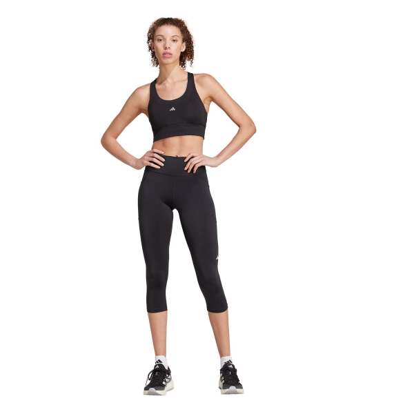 adidas Dailyrun 3/4 Tights - Black/White