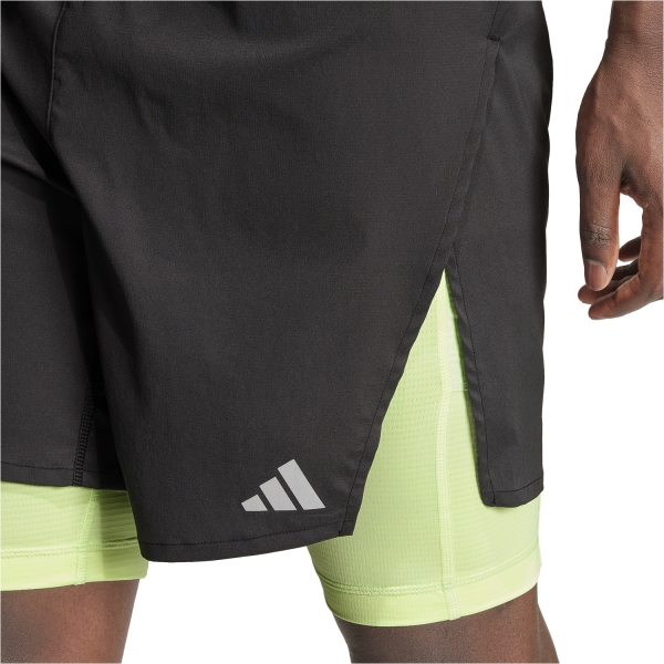 adidas HIIT Heat.RDY 2 in 1 5in Pantaloncini - Black/Segrsp