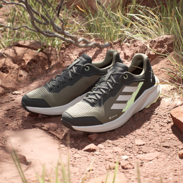 adidas Terrex Trailrider GTX - Olive Strata/Wonder Silver/Green Spark