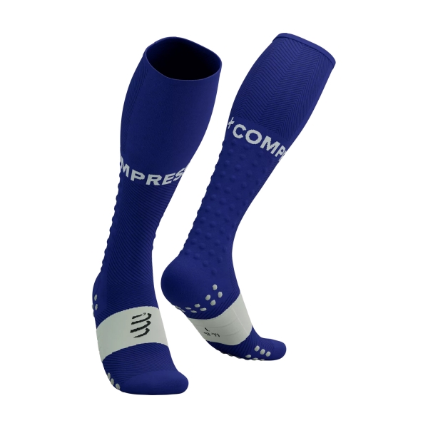 Running Socks Compressport Full Run Socks  Dazz Blue/Sugar SU00004B5099