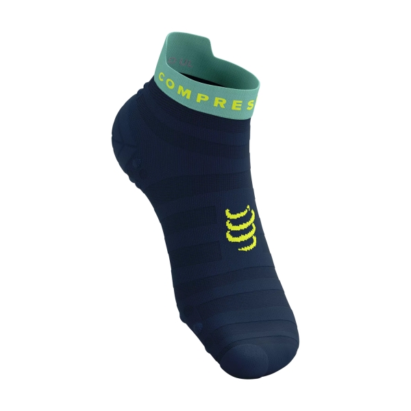 Compressport Pro Racing V4.0 Ultralight Logo Socks - Blues/Shell Blue