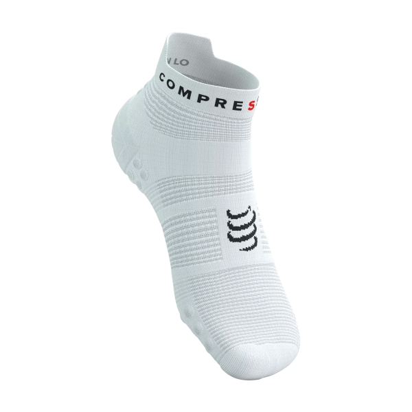 Compressport Pro Racing V4.0 Logo Socks - White/Black