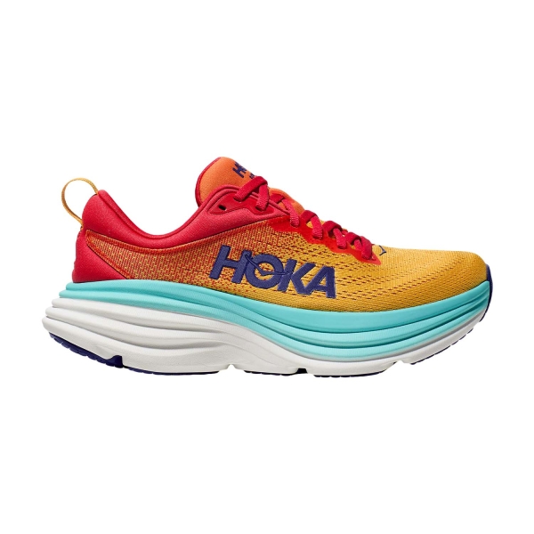 Men's Neutral Running Shoes Hoka Bondi 8  Cerise/Cloudless 1123202CRSCL