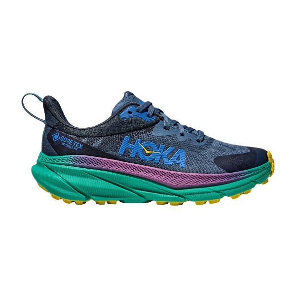 Men's Trail Running Shoes Hoka Challenger 7 GTX  Real Teal/Tech Green 1134501RLT