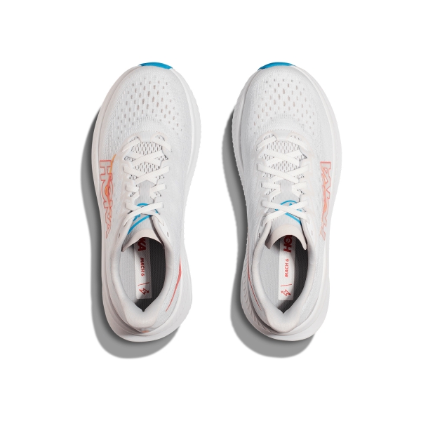 Hoka Mach 6 - White/Nimbus Cloud