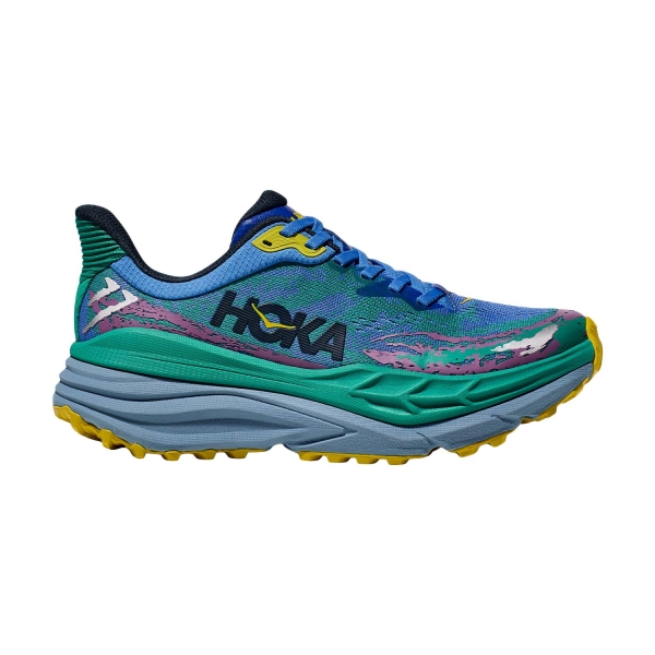Women's Trail Running Shoes Hoka Stinson 7  Virtual Blue/Tech Green 1141531VTC