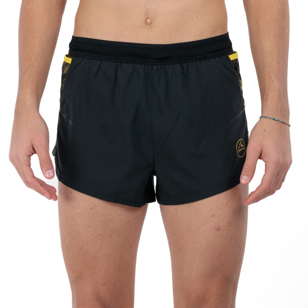 La Sportiva Freccia 4in Men s Trail Running Shorts Black Yellow