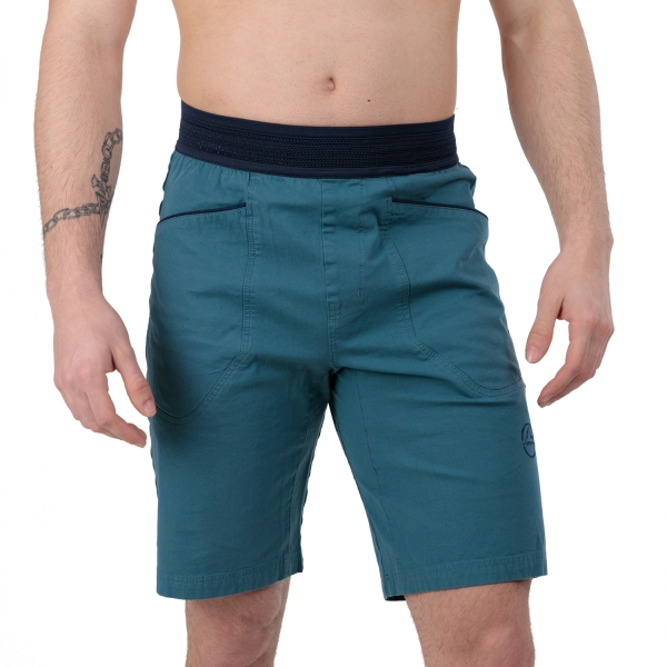 Shorts e Pantaloni Outdoor Uomo La Sportiva Flatanger 10in Pantaloncini  Hurricane/Deep Sea F39642643