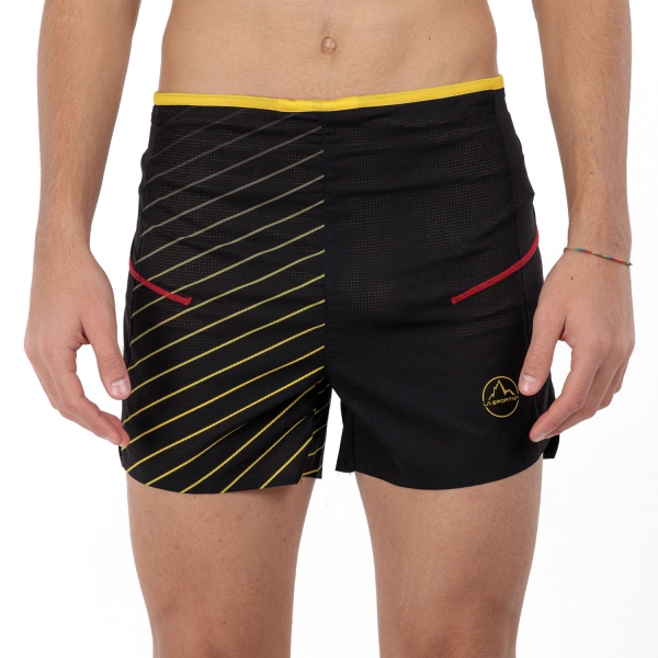 La Sportiva Freccia 4in Shorts - Black/Yellow