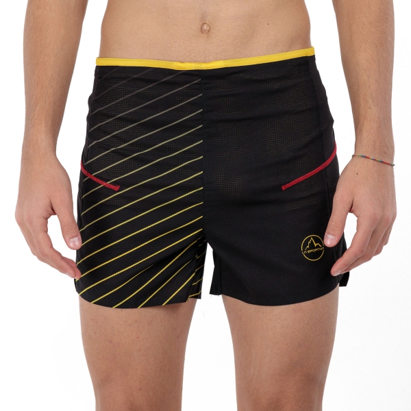 Pantaloncini Trail Running Uomo La Sportiva Freccia 4in Pantaloncini  Black/Yellow P86999100