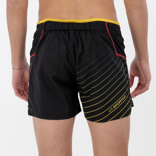 La Sportiva Freccia 4in Shorts - Black/Yellow