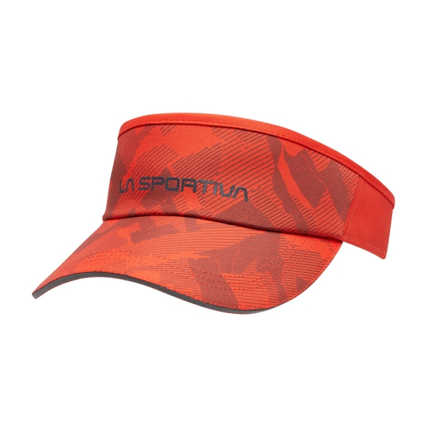 Hats & Visors La Sportiva Skyrun Visor  Cherry Tomato/Carbon Y68322900