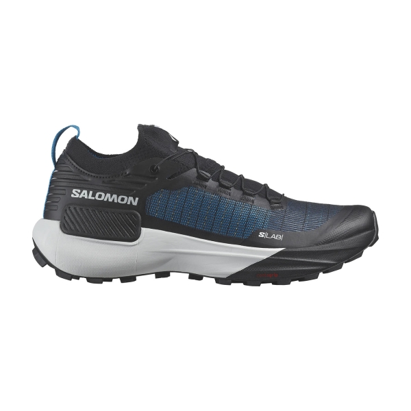 Men's Trail Running Shoes Salomon S/LAB Genesis  Black/White/Blue Danube L47440800