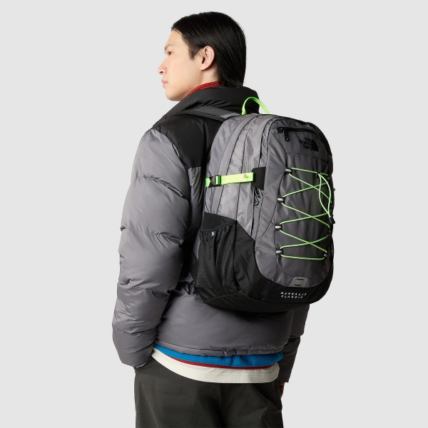 The North Face Borealis Classic Backpack - Smoked Pearl/Safety Green