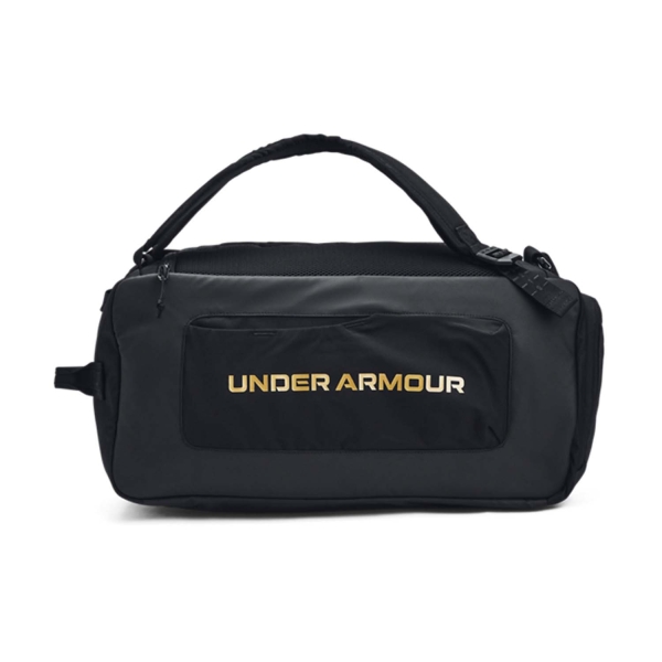 Under Armour Contain Duo Small Duffle - Black/Metallic Gold