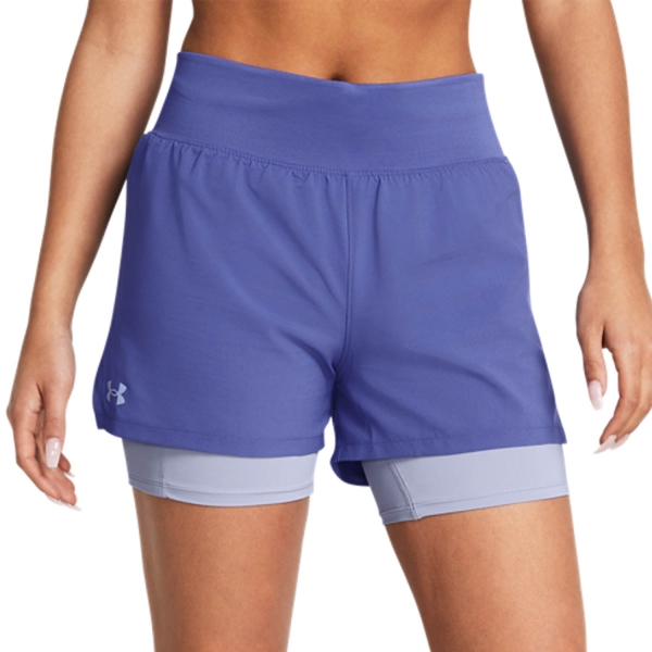 Pantalones cortos Running Mujer Under Armour Elite 2 in 1 3in Shorts  Starlight/Celeste/Reflective 13767590561