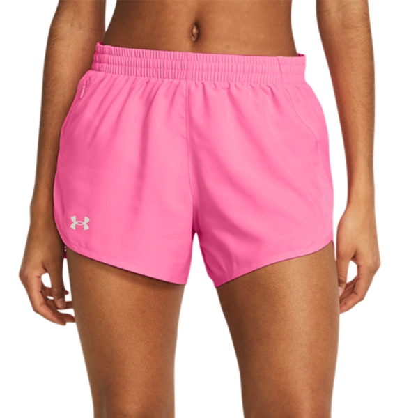 Pantalones cortos Running Mujer Under Armour Fly By 4in Shorts  Fluo Pink/Reflective 13824380682