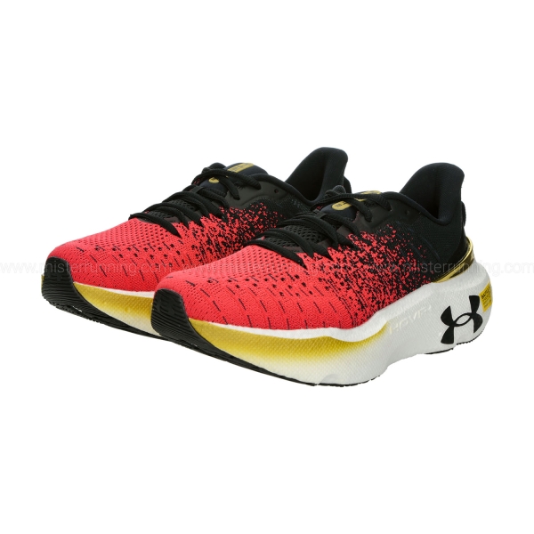 Under Armour Infinite Elite - Black/Solar Red/Metallic Gold