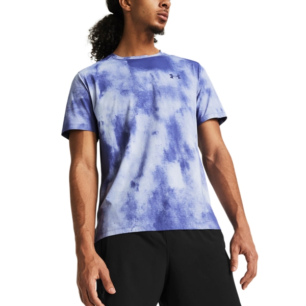Maglietta Running Uomo Under Armour Under Armour Laser Wash Maglietta  Celeste/Starlight/Reflective  Celeste/Starlight/Reflective 