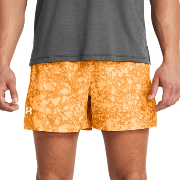 Men's Running Shorts Under Armour Launch 5in Shorts  Nova Orange/Reflective 13826180803