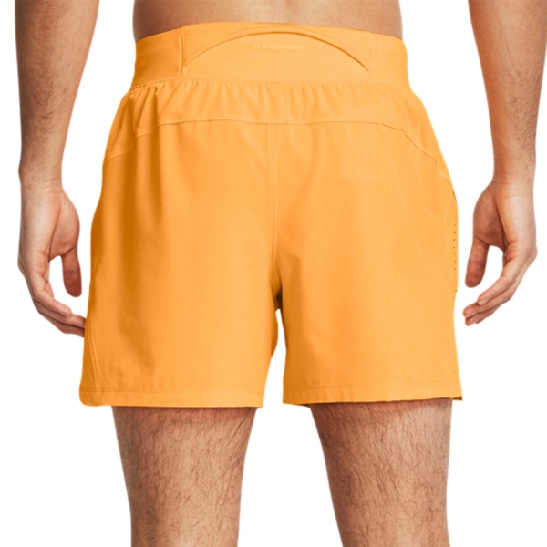 Under Armour Launch Elite 5in Shorts - Nova Orange/Reflective