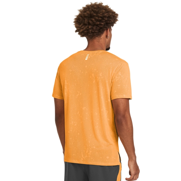 Under Armour Streaker Splatter T-Shirt - Nova Orange/Atomic/Reflective