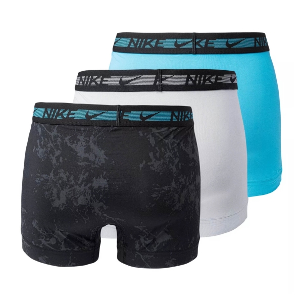 Nike Trunk x 3 Boxer - Blue Lightning/Grey/Texture Print