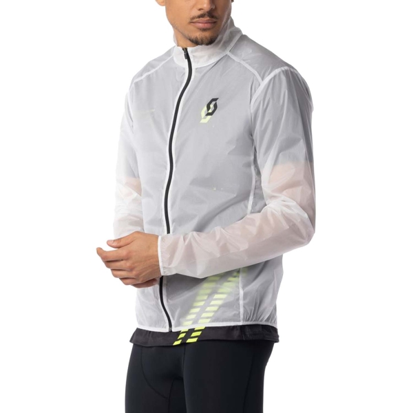 Men's Running Jacket Scott RC Run Jacket  White/Black 2802471035