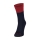 Scott Block Stripe Socks - Dark Blue/Wood Red