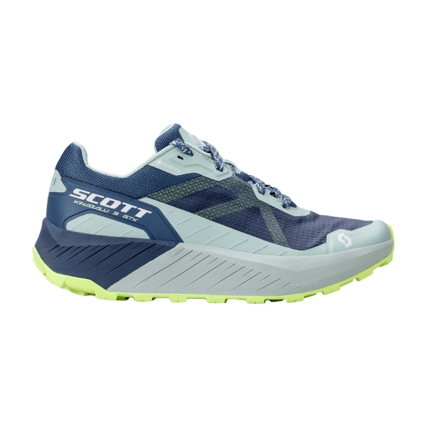 Scarpe Trail Running Donna Scott Kinabalu 3 GTX  Metal Blue/Fresh Green 4177977734