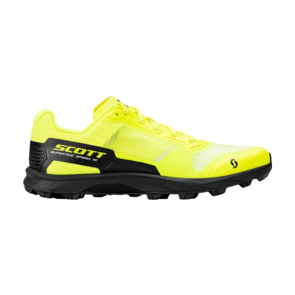 Women's Trail Running Shoes Scott Supertrac Speed RC  Black/Safety Yellow 4178116802