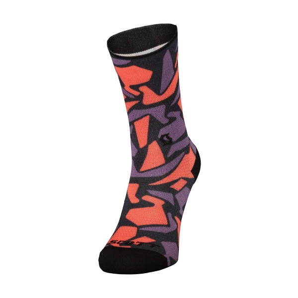 Running Socks Scott Graphic Crew Socks  Vivid Purpe/Astro Red 4196727750
