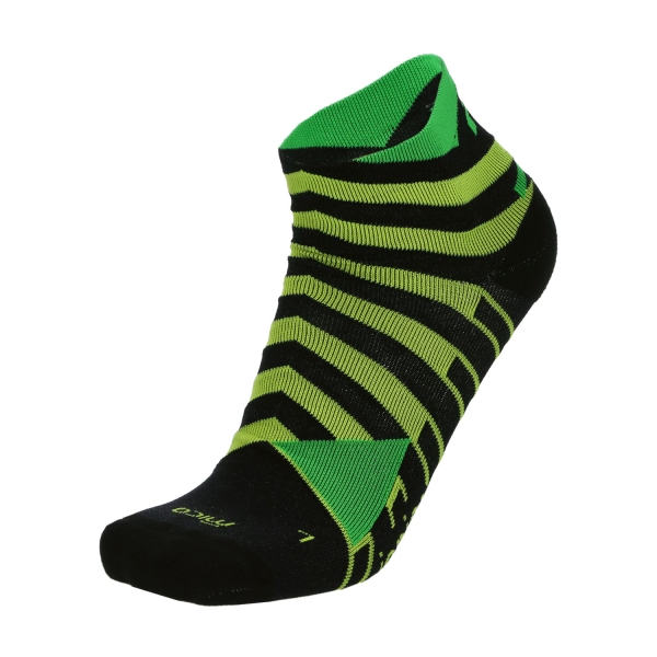 Calcetines Running Mico Light Weight Odor Zero Ionic+ Calcetines  Nero/Giallo Fluo CA 1508 160