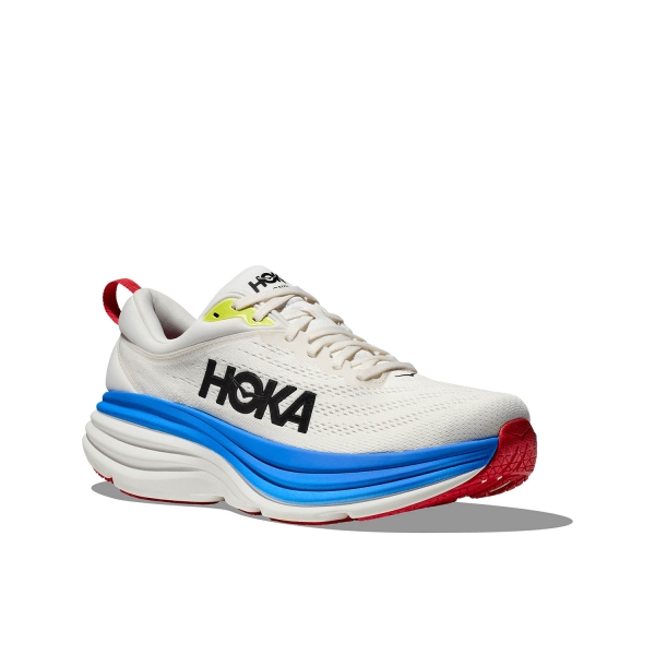 Hoka Bondi 8 - Blanc De Blanc/Virtual Blue