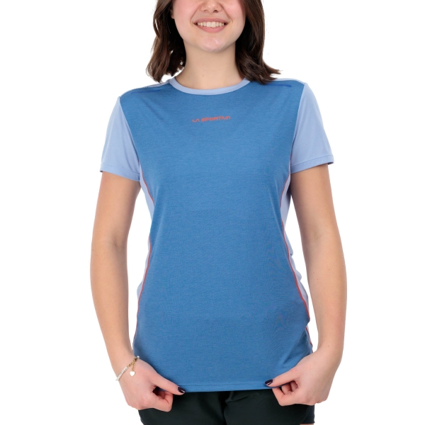 Maglie Manica Corta Trail Running Donna La Sportiva Tracer Maglietta  Moonlight/Stone Blue Q53644645