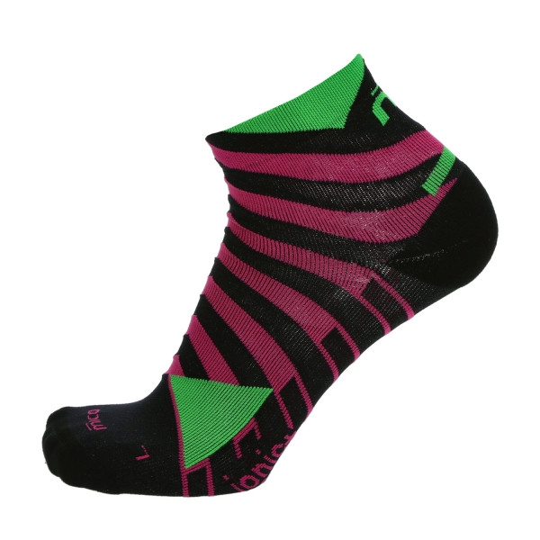 Mico Light Weight Odor Zero Ionic+ Socks - Nero/Fucsia