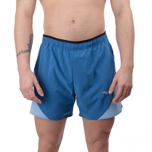 Men's Running Shorts Mizuno Alpha 5.5in Shorts  Federal Blue/Cerulean J2GBB00514