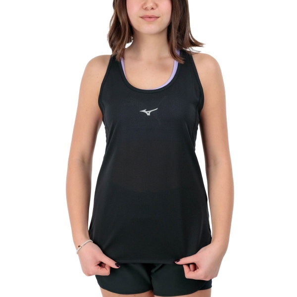 Top Running Mujer Mizuno DryAeroFlow Top  Black J2GAB21209