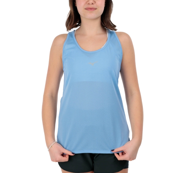 Women's Running Tank Mizuno DryAeroFlow Tank  Cerulean J2GAB21221