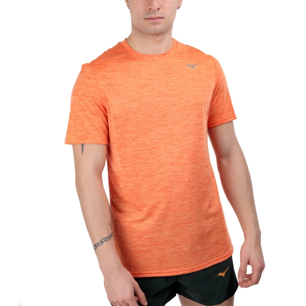 Men's Running T-Shirt Mizuno Impulse Core TShirt  Nasturtium J2GAA51954