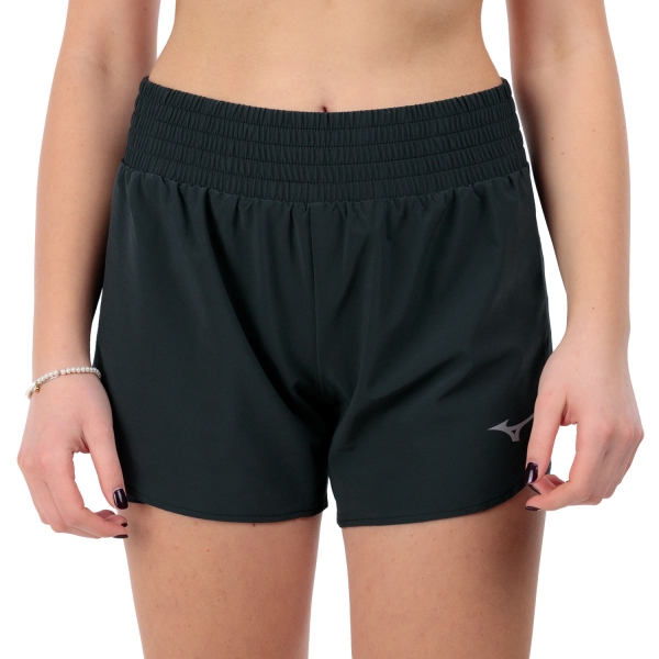 Pantaloncini Running Donna Mizuno Mizuno Pro 2 in 1 4.5in Pantaloncini  Black  Black 