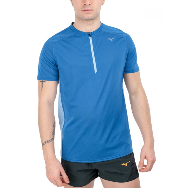 Men's Running T-Shirt Mizuno Trail TShirt  Federal Blue/Cerulean J2GAB00714