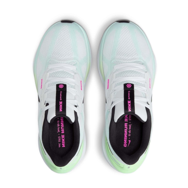 Nike Air Zoom Structure 25 - White/Black/Glacier Blue/Vapor Green